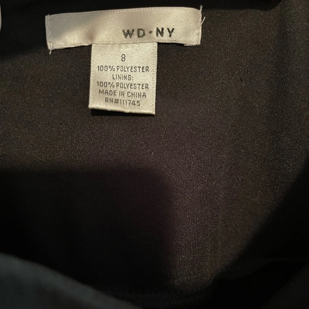 WD NY Black Sequin Mesh Tiered Layered Ruffle Skirt Size 8. - Picture 3 of 4